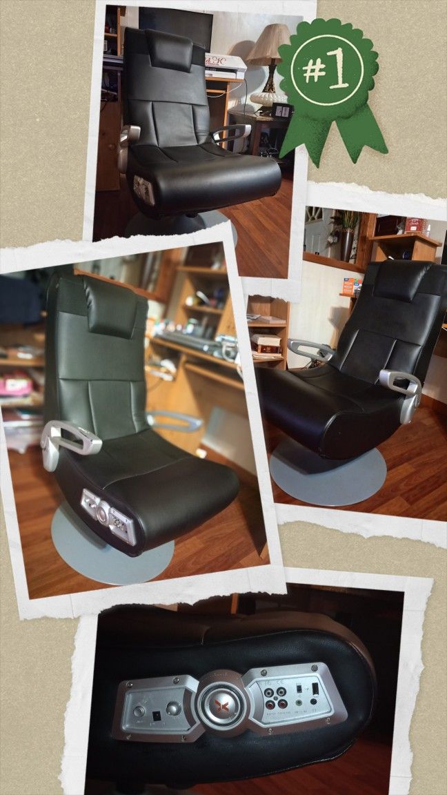 X Rocker SE Pro Video Gaming Lounging Pedestal Chair with Wireless Audio