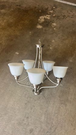 LED chandelier stainless steel color