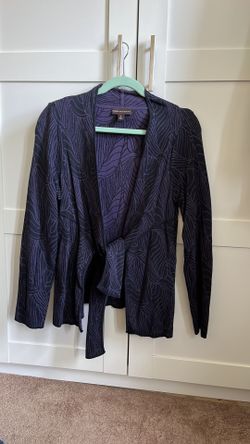 Dana Buchman front tie long sleeve sweater.