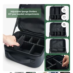 Omobolanle Makeup Bag Organizer Travel Bags for Women Black