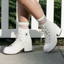 Converse Chuck 70 De Luxe Knit Heeled Sneaker New