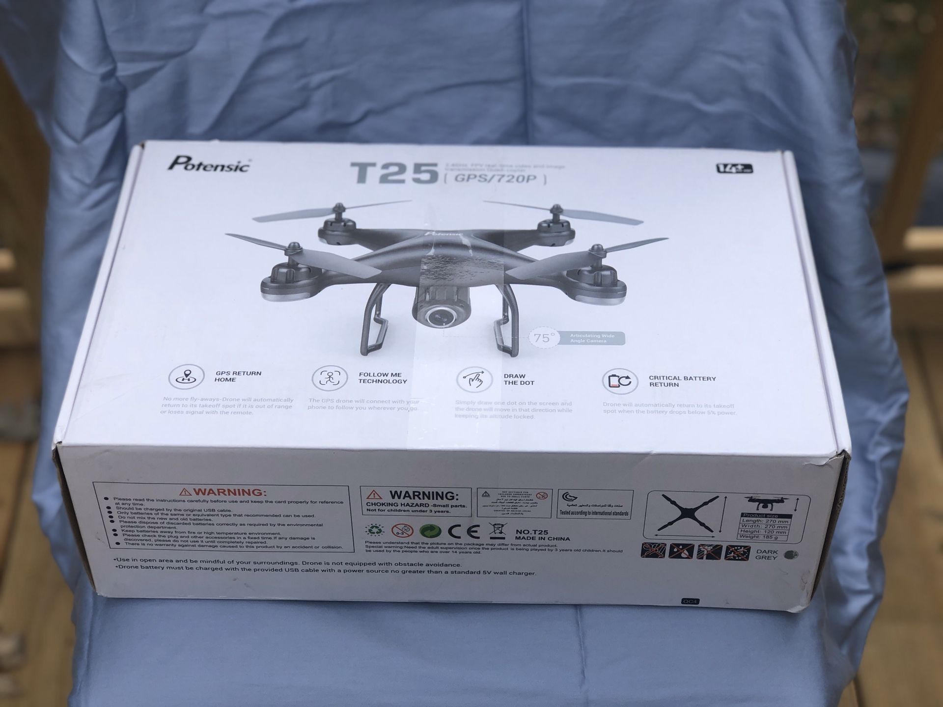 Potensic T25 GPS FPV RC Drone with 720p HD Camera Live