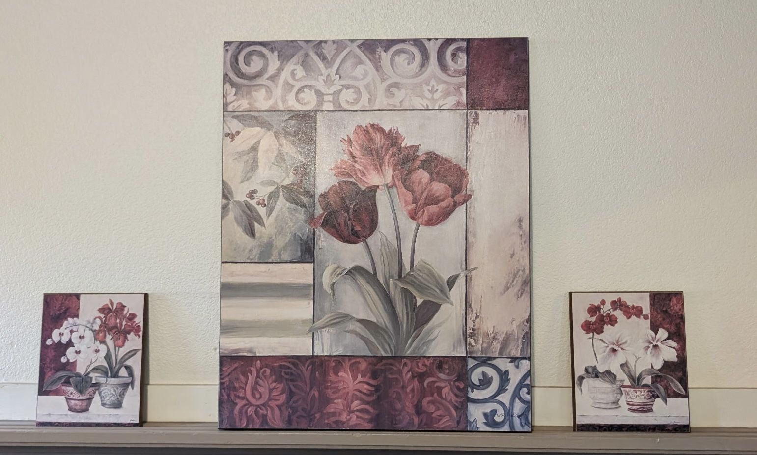 Flower Picture Frame Set Of 3
