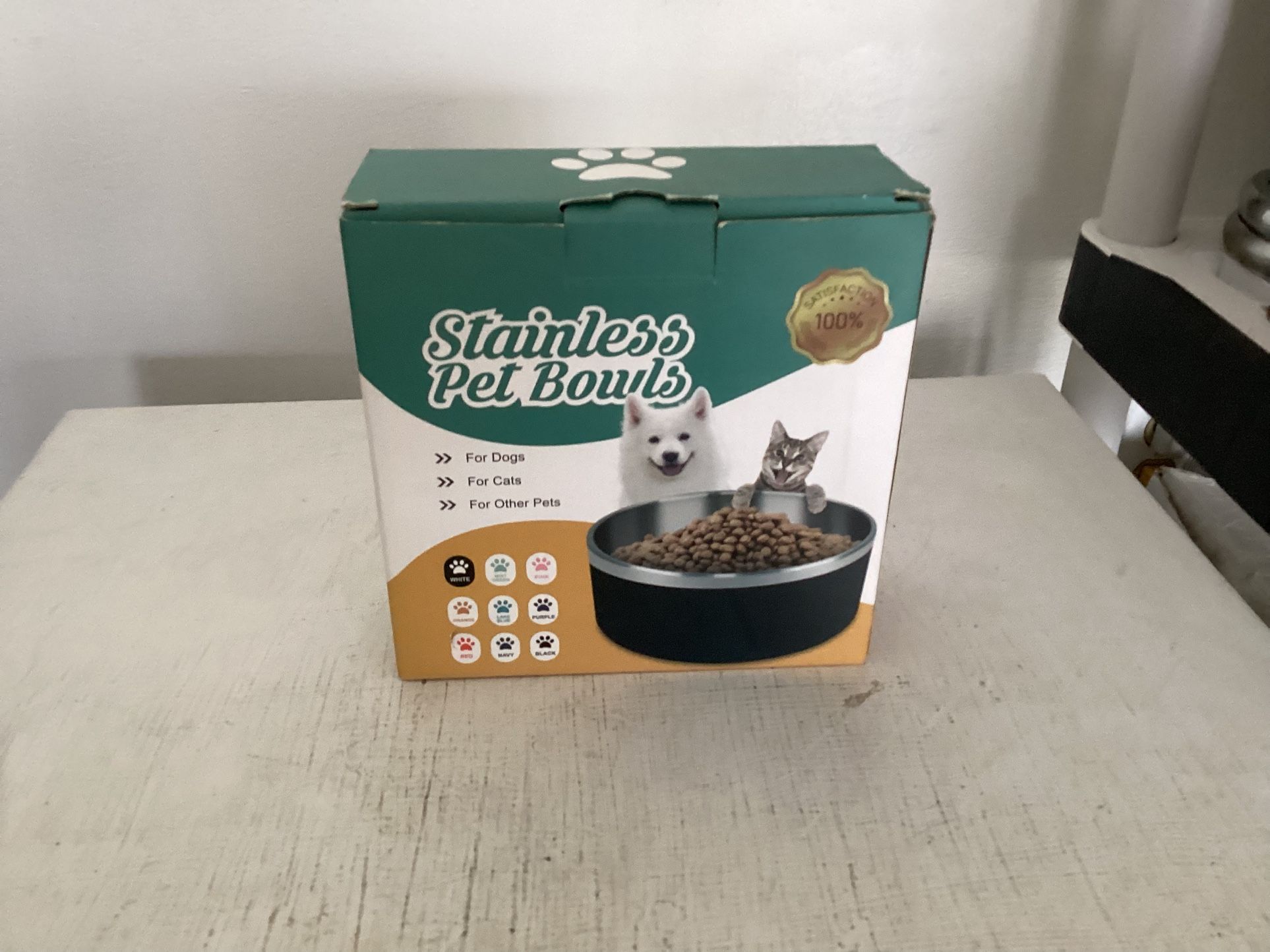 Brand New 40 Ounce Stainless Pet Bowl