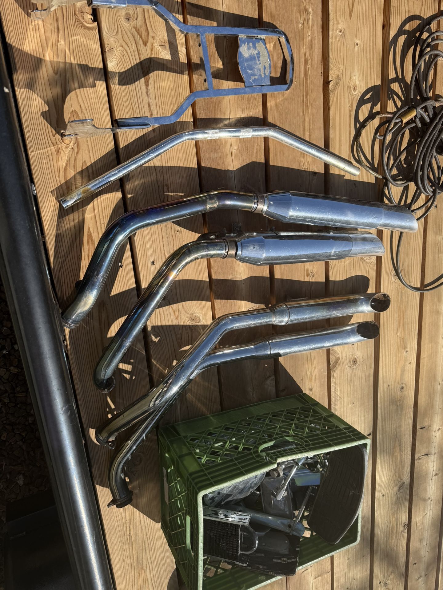 Harley Davison Motorcycle Parts Sissy Bar Exhaust