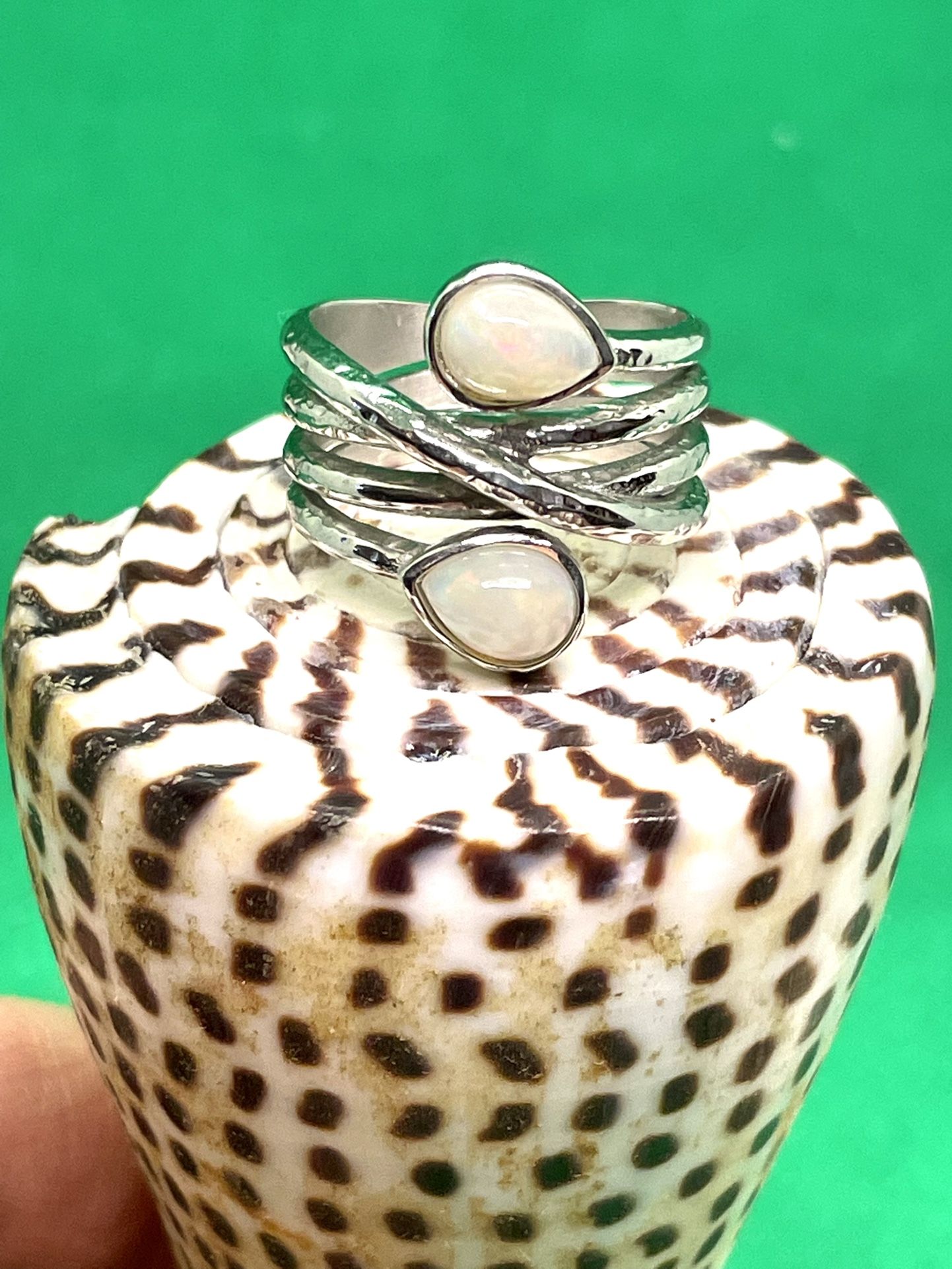 Sterling Southwestern Opal Ring Sz10