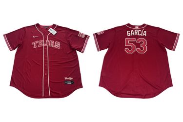 Nike Texas Rangers Tejas #53 Garcia Red Jersey City Connect Mens 2XL New $200