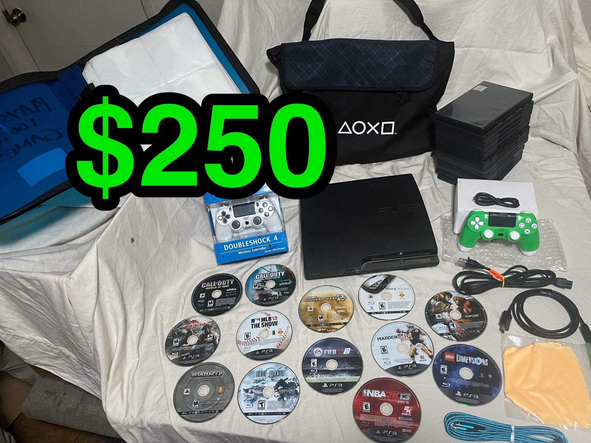 🎁 PS3 Slim Holiday Gaming Bundle • Cleaned • Tested • Ready to Play 🎁 . . . . . . . . . . . . . . . . . . . . . . . . . . . . . . . . . . . . . . .