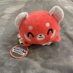 TeeTurtle Reversible Panda Plushie Happy Red to Angry Panda NWT