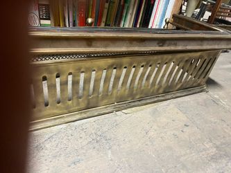 Antique Brass Fireplace Fender
