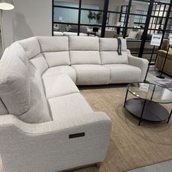 Leather Fabric Reclining Sofa Sectional 