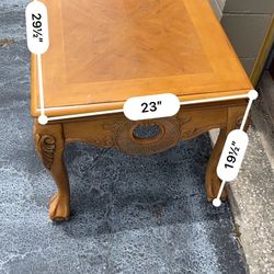 Wood End Table
