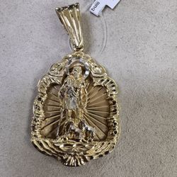 10k Saint Lazarus Pendant 