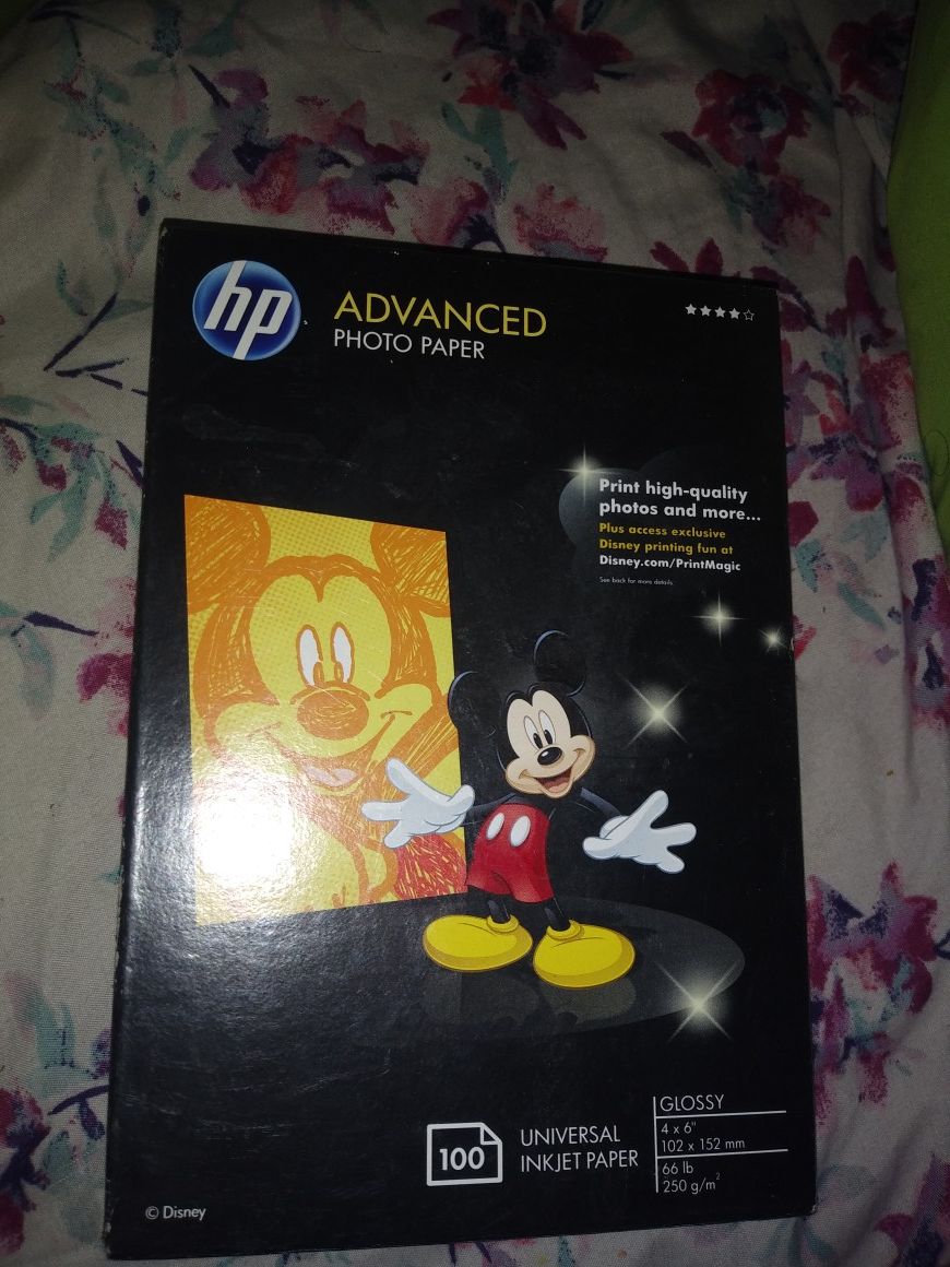 NEW HP brand 100 sheets of 4x6 Advanced Photo Paper Glossy