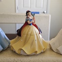 3 Disney Princess Collectible Vintage Trinket Box