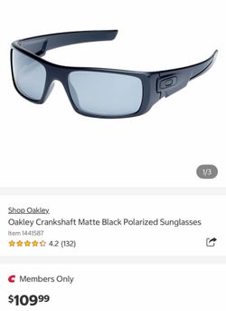 Oakley Crankshaft Matte Black Polarized Sunglasses
