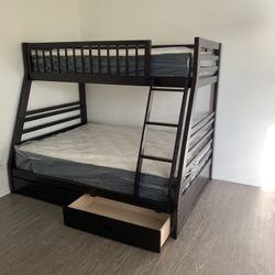 $699 Brand New Full/twin Bunk Bed With Mattress (read description)