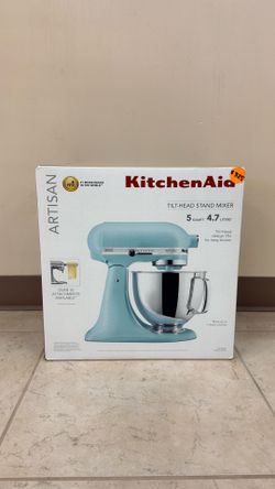 KITCHEN AID ARTISAN TILT-HEAD STAND MIXER 5QT KSM150PSI MINERAL WATER