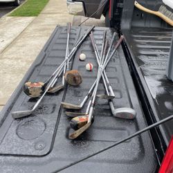 Set Of Misc Golf Clubs
