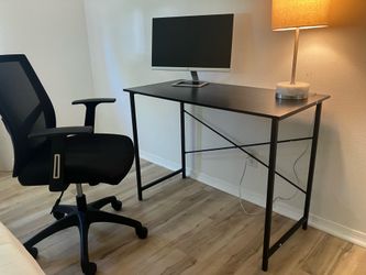 Desk and chair