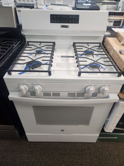 30 in. 4-Burners Smart Free-Standing Gas Range in White
