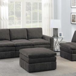 Sofa, Chair & Ottoman