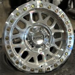 17x8.5 KMC GRENADE BEADLOCK WHEELS IN STOCK 1500$ SET OF FOUR PAYMENT PLANS AVAILABLE