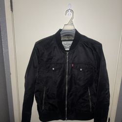 levis flight satin bomber (M)