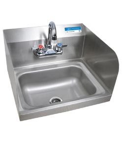 BK Resources 14” Stainless Steel Hand Sink w/ Faucet