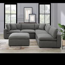 Grey Sectional Take Home With $39 Down No Credit Needed 