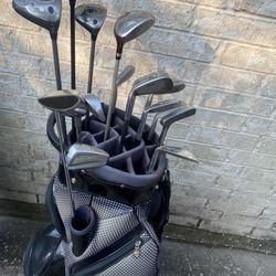 Ladies Cutler Cart Bag Right Hand Golf Set