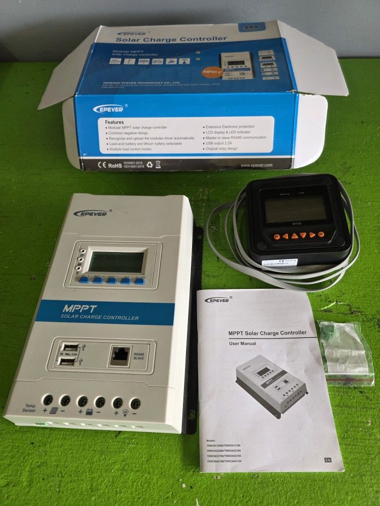 40 amp solar MPPT charge controller with MT50 remote meter