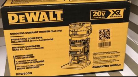 Dewalt XR Brushless Router Brand New model DCW600B GREAT DEAL