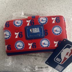 Loungefly “76ers” Wallet, New With Tags