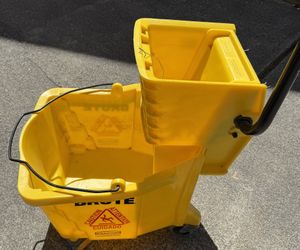 Mop, Bucket In Rinsed