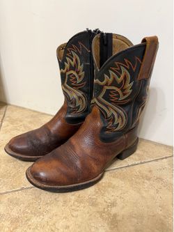 Ariat Mens Leather Cowboy Boots 8.5 Wide