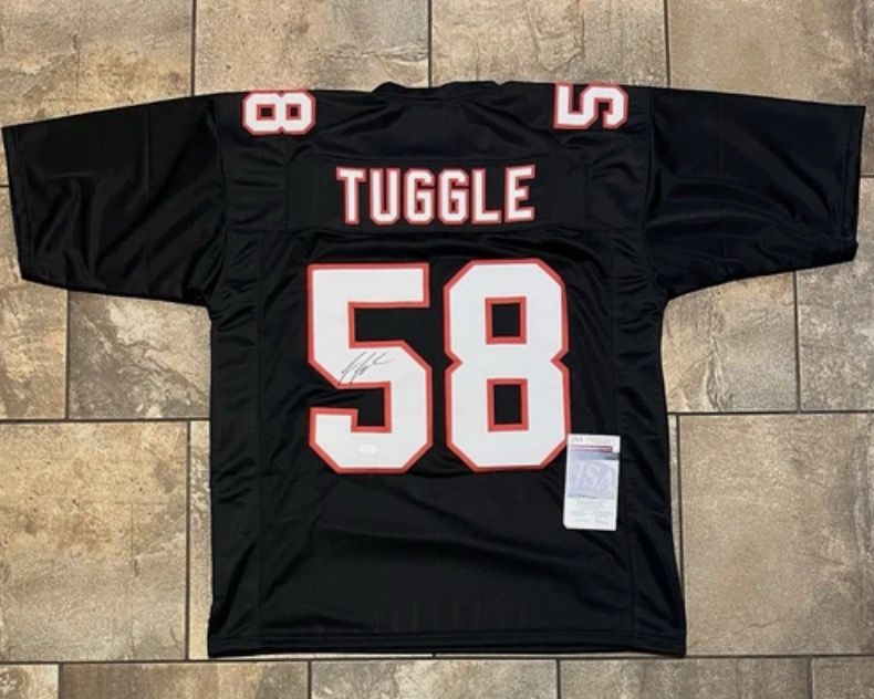 Jessie Tuggle Signed Falcons Custom Jersey