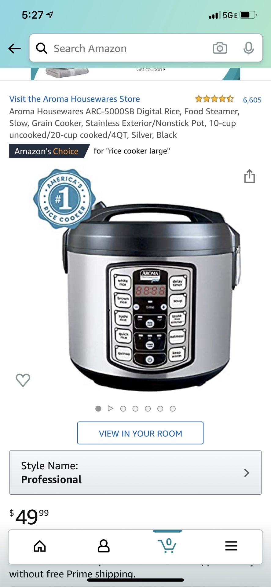 Aroma professionals plus rice cooker/ multi cooker