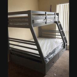 Bunk Bed Frame With Mattress