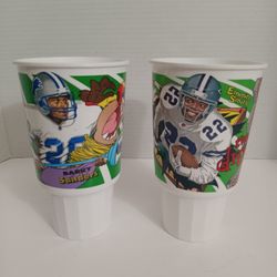 1995 Vintage McDonald's Looney Tunes Plays Quarter Back Club Cups