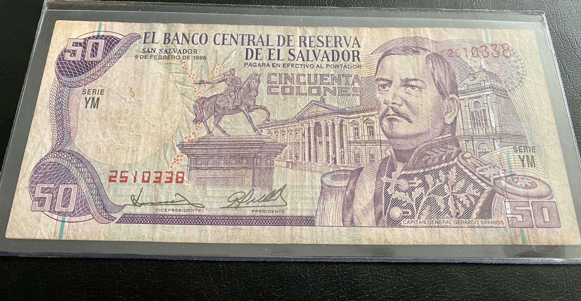 50 Cólones El Salvador 1996