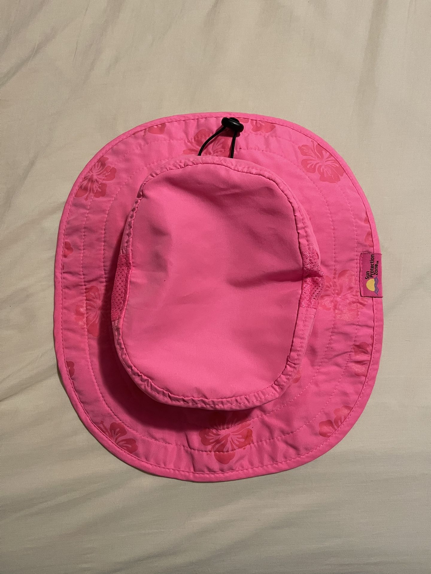Sun Protection Zone Pink Kids Safari Hat