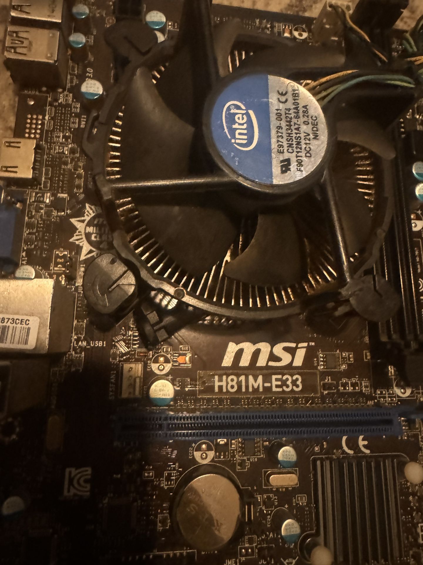 MSI H81M-E33 Intel H81 DDR3 LGA 1150 Micro ATX Motherboard