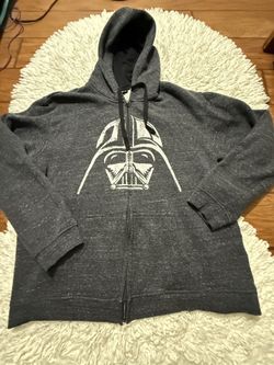 STARWARS DARTH VADER FULL ZIP  MENS SWEATSHIRT/ HOODIE SIZE L