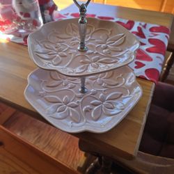 Vintage Two Tierd Dish