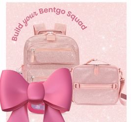 Bentgo Glitter Pink Backpack / Lunchbag Set