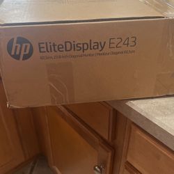 Hp 24 inch   e243 monitor.  New   