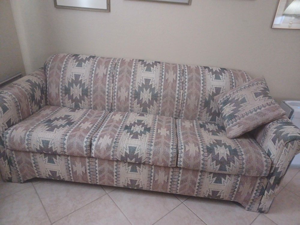 Sofa Southwestern 2 Throw Pillows