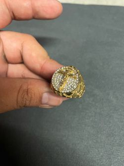 14k Plated Jesus Ring New
