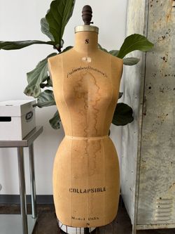 Vintage 1950s Palmenberg Cavanaugh Cast Iron Dress Form Mannequin